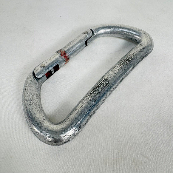 【OneSize シルバー系】 Cassin ( カシン ) ヴィンテージ D型 カラビナ 3点セット Vintage D-Shaped Carabiner Set ビンテージ オリジナル 入手困難 イタリア製 D型 3点セット ロッククライミングギア z00061