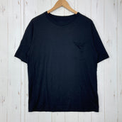 【Men's L ブラック系】 Elkex（エルケクス） メリノウール クルーネック ティー Merino Wool Crew Neck Tee メリノウール ウェア トップス インナー シャツ ショートスリーブTシャツ クルーネック ウール z00059308