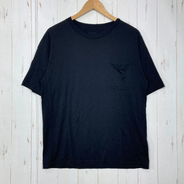 【Men's L ブラック系】 Elkex（エルケクス） メリノウール クルーネック ティー Merino Wool Crew Neck Tee メリノウール ウェア トップス インナー シャツ ショートスリーブTシャツ クルーネック ウール z00059308