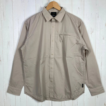 【Men's S グレー系】 Axesquin ( アクシーズクイン ) ヘリウム ロング スリーブ シャツ HELIUM LS SHIRTS ナイロン ウェア トップス インナー シャツ ロングスリーブシャツ 化繊 z00054829  化繊 ロングスリーブシャ