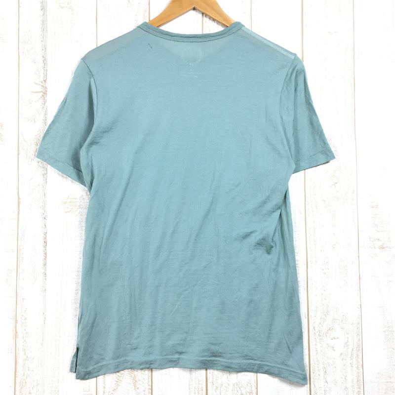 [Unisex L Green] Yamatomichi (Mountain and Road) 100% Merino Light Crew-Neck T-Shirt 100% Merino Light Crew-Neck T-Shirt Merino Wool Unisex Wool Short Sleeve T-Shirt Crew Neck