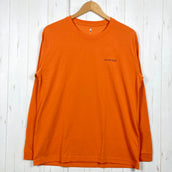 【Men's L オレンジ系】 Montbell ( モンベル ) WIC.ロングスリーブT ポリエステル ウェア トップス インナー シャツ ロングスリーブTシャツ クルーネック 化繊 z00053643  化繊 ロングスリーブTシャツ クルーネック インナー シ