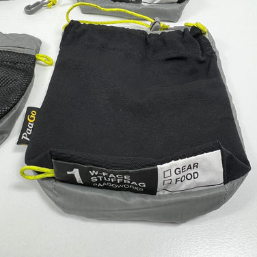 【OneSize グレー系】 Paago Works ( パーゴワークス ) ダブルフェイス スタッフバッグ セット W-Face Stuffbag Set 1x2枚・P2x2枚 合計4枚セット バッグ ストレージ パッキングサック スタッフサック インナーポーチ