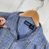 【Men's S ブルー系】 1998 Patagonia ( パタゴニア ) ドリームタイムシャツ Dreamtime Shirts Abacus: True Blue 生産終了モデル 入手困難 ウェア トップス インナー シャツ ショートスリーブシャツ コット