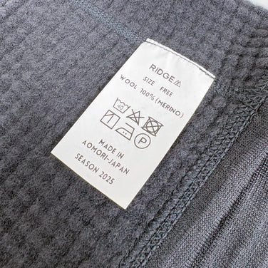 【Unisex OneSize チャコール系】 Ridge Mountain Gear ( リッジマウンテンギア ) グリッドメリノロングネックゲイター Grid Merino Long Neck Gaiter  Charcoal z00057418 Charcoal ネックゲイタ