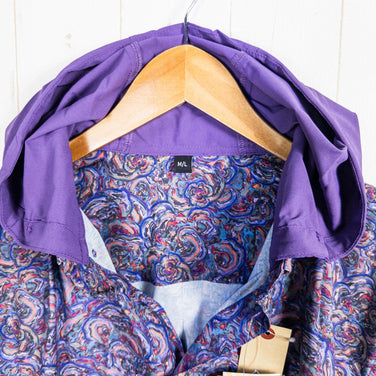 【Men's L パープル系】 Jolly Gear（ジョリーギア） トリプルクラウン ボタンダウン ロングスリーブ TRIPLE CROWN BUTTON DOWN LONG SLEEVE Purple Turkey Turkey Trail ポリエステル ウェア - 【公式】2ndGEAR（セカンドギア）Webショップ【登山用品・アウトドア用品専門 買取販売店】