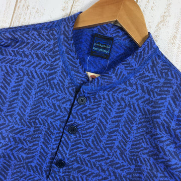 【Men's M ブルー系】 Patagonia ( パタゴニア ) キャプリーン エクスペディションウェイト ウォレスビーリー Capliene Expedition Weight Wallace Beery フリース ヘンリーネック シャツ アメリカ製 黒タグ - 【公式】2ndGEAR（セカンドギア）Webショップ【登山用品・アウトドア用品専門 買取販売店】