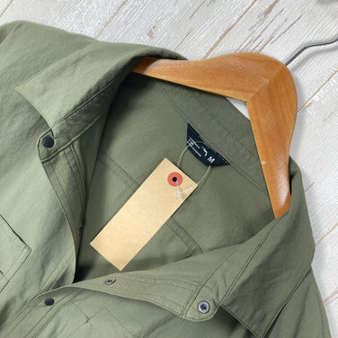 【Men's M グリーン系】 Static ( スタティック ) マーセド リバー ロングスリーブ シャツ Merced River L/S Shirts Oregano ナイロン ウェア トップス インナー シャツ ロングスリーブシャツ 化繊 z00059641