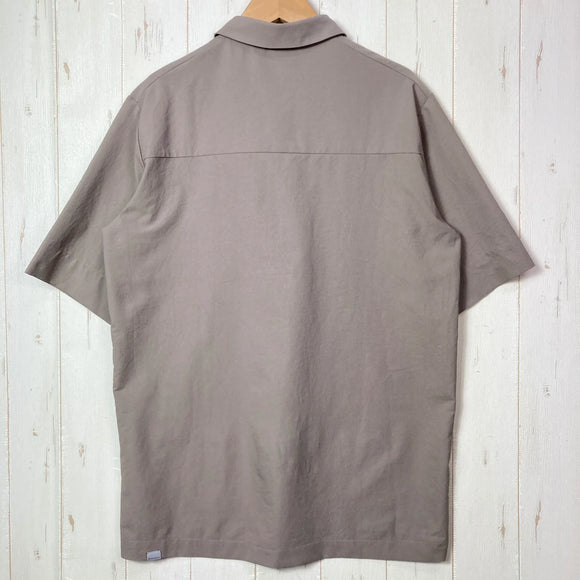 【Men's XS ベージュ系】 Houdini ( フーディニ ) コスモシャツ Cosmo Shirt			 ポリエステル ウェア トップス インナー シャツ ショートスリーブシャツ 化繊 z00054837  化繊 ショートスリーブシャツ インナー シャツ トッ