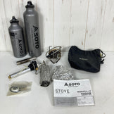 【OneSize グレー系】 Soto ( ソト ) ムカ ストーブ MUKA Stove フューエルボトル700ml/1000ml セット 予熱不要 / レギュラーガソリン対応 クックウェア バーナー ストーブ z00060934  バーナー ストーブ クックウ