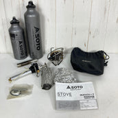 【OneSize グレー系】 Soto ( ソト ) ムカ ストーブ MUKA Stove フューエルボトル700ml/1000ml セット 予熱不要 / レギュラーガソリン対応 クックウェア バーナー ストーブ z00060934  バーナー ストーブ クックウ