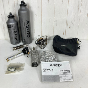【OneSize グレー系】 Soto ( ソト ) ムカ ストーブ MUKA Stove フューエルボトル700ml/1000ml セット 予熱不要 / レギュラーガソリン対応 クックウェア バーナー ストーブ z00060934  バーナー ストーブ クックウ