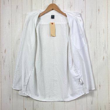【Men's S ホワイト系】 Montbell ( モンベル ) WIC.ドライタッチ ロングスリーブシャツ Men's WIC. Dry-Touch Long Sleeve Shirt Men's ボタンダウン UVカット ポリエステル ウェア トップス インナ