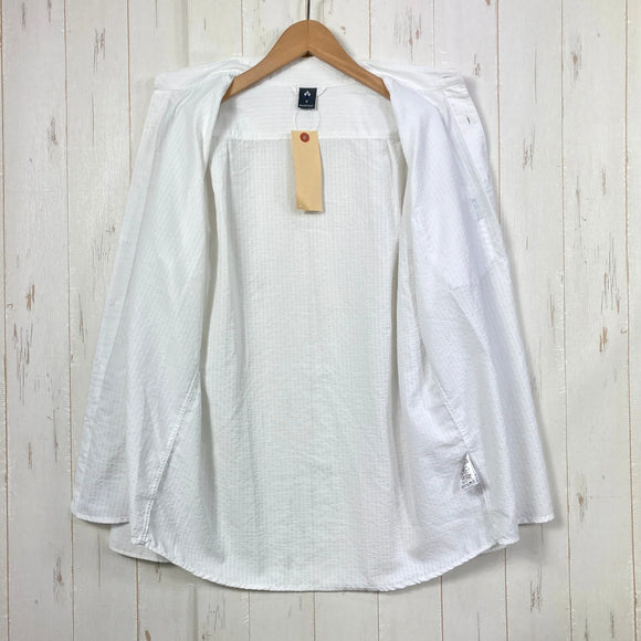 【Men's S ホワイト系】 Montbell ( モンベル ) WIC.ドライタッチ ロングスリーブシャツ Men's WIC. Dry-Touch Long Sleeve Shirt Men's ボタンダウン UVカット ポリエステル ウェア トップス インナ