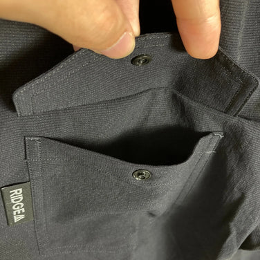 Ridge Mountain Gear 女士小号黑色聚酯纤维基础款长袖衬衫，黑色海军蓝。涤纶。包含上衣和内衣。