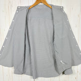 【Men's S ホワイト系】 Ridge Mountain Gear ( リッジマウンテンギア ) ベーシック ロングスリーブ シャツ ストライプ Basic Long Sleeve Shirt "Stripe" ポリエステル ウェア トップス インナー シャツ