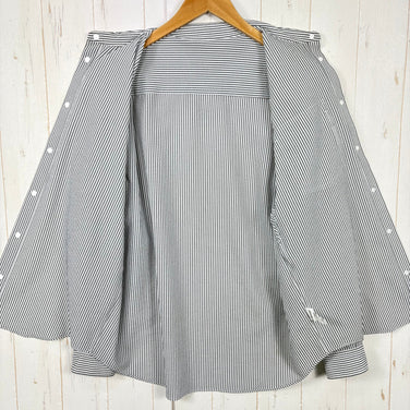 【Men's S ホワイト系】 Ridge Mountain Gear ( リッジマウンテンギア ) ベーシック ロングスリーブ シャツ ストライプ Basic Long Sleeve Shirt "Stripe" ポリエステル ウェア トップス インナー シャツ