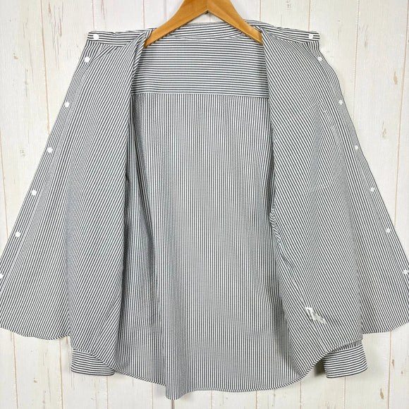 【Men's S ホワイト系】 Ridge Mountain Gear ( リッジマウンテンギア ) ベーシック ロングスリーブ シャツ ストライプ Basic Long Sleeve Shirt "Stripe" ポリエステル ウェア トップス インナー シャツ