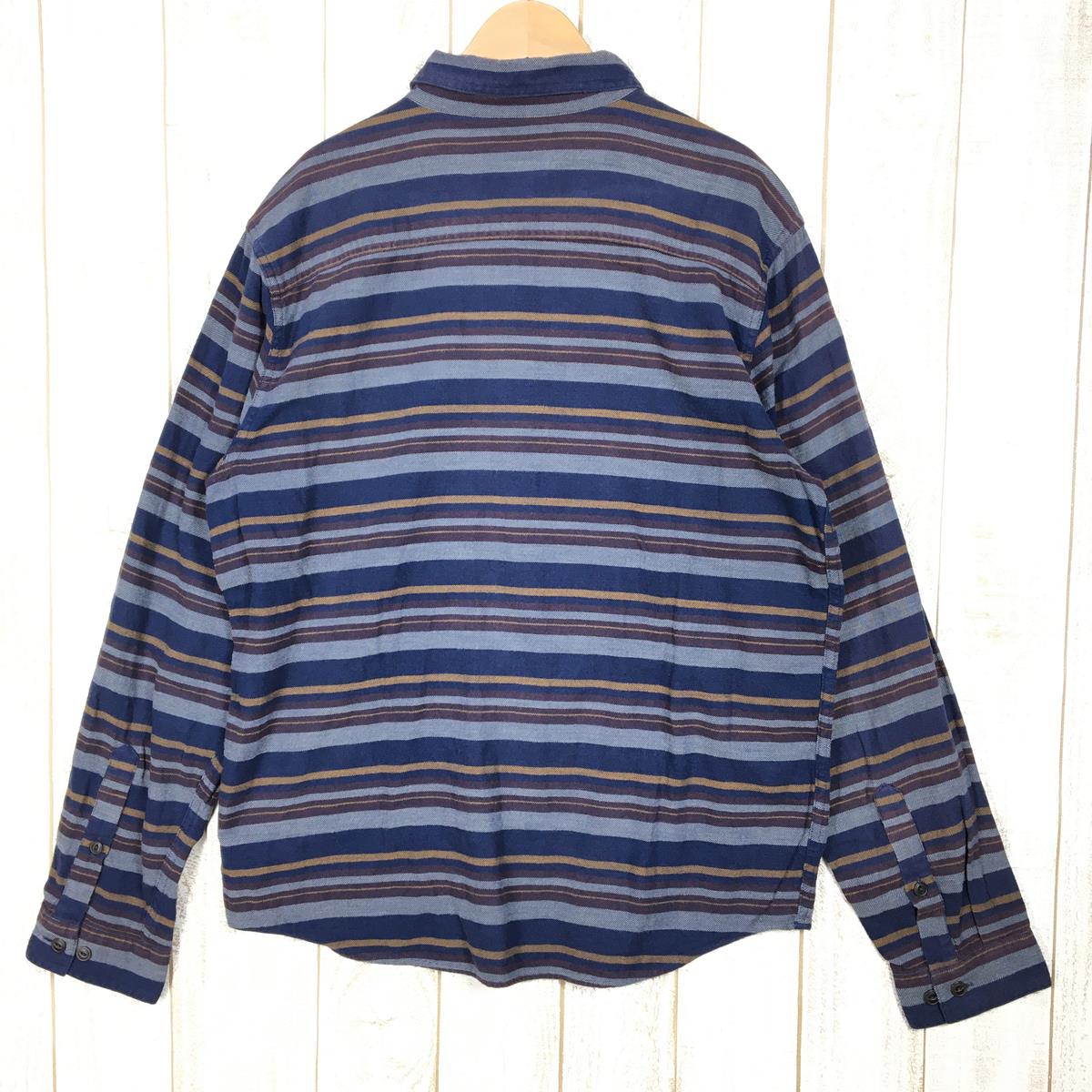 【Men's M ネイビー系】 Patagonia ( パタゴニア ) ロングスリーブ ライトウェイト フィヨルド フランネル シャツ Long Sleeve Lightweight Fjord Flannel Shirt 54020 International M