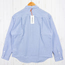 【Women's S ブルー系】 Ridge Mountain Gear ( リッジマウンテンギア ) ベーシック ロングスリーブシャツ ストライプ Basic Long Sleeve Shirt Stripe Blue / White ポリエステル ウェア トップス-2