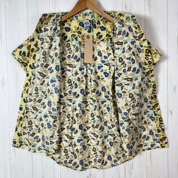 【Women's M ベージュ系】 Chums ( チャムス ) オリジナルパターン コットンシャツ コットン ウェア トップス インナー シャツ ショートスリーブシャツ コットン z00053170  コットン ショートスリーブシャツ インナー シャツ トップス ウェ