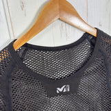 【Men's S/M ブラック系】 Millet ( ミレー ) ドライナミック メッシュ 3/4 スリーブ クルー DRYNAMIC MESH 3/4 SLEEVE CREW ポリプロピレン ウェア トップス インナー シャツ ロングスリーブTシャツ クルーネック 化