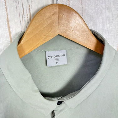 【Men's M グリーン系】 Houdini ( フーディニ ) メンズ コスモ シャツ M's Cosmo Shirt 238724 FROST GREEN z00055925 FROST GREEN 化繊 ショートスリーブシャツ インナー シャツ トップス ウ
