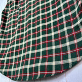 Men's Small Green The North Face Flannel Check Shirt, Polyester, Long Sleeve, Synthetic, Tops, Undershirt, z00053537