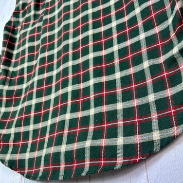 Men's Small Green The North Face Flannel Check Shirt, Polyester, Long Sleeve, Synthetic, Tops, Undershirt, z00053537