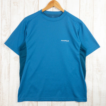 【Men's M ブルー系】 Montbell ( モンベル ) ウィックロン ジオ ティー ポリエステル ウェア トップス インナー シャツ ショートスリーブTシャツ クルーネック 化繊 z00051476 化繊 ショートスリーブTシャツ クルーネック インナ - 【公式】2ndGEAR（セカンドギア）Webショップ【登山用品・アウトドア用品専門 買取販売店】