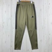 【Men's M ベージュ系】 Adidas ( アディダス ) エアロレディ セレノ スリムテーパードカット 3ストライプパンツ AEROREADY Sereno Slim Tapered Cut 3-Stripes Pants オービットグリーン ポリエステル
