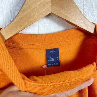 【Men's L オレンジ系】 Montbell ( モンベル ) ウイックロン ブリーズスパン T WIC. Breeze Span T ウェア トップス インナー シャツ ショートスリーブシャツ 化繊 z00053620  化繊 ショートスリーブシャツ インナー