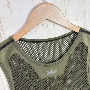 【Men's L/XL グリーン系】 Millet ( ミレー ) ドライナミック メッシュ ノースリーブ クルー Drynamic Mesh NS Crew ウェア トップス インナー シャツ タンクトップ ノースリーブシャツ z00058908  タンクトップ ノース