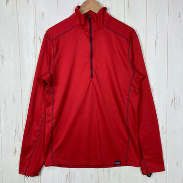 【Men's XS レッド系】 2015 Patagonia ( パタゴニア ) キャプリーン ミッドウェイト ジップ ネック Capilene Midweight Zip Neck ポリエステル ウェア トップス インナー シャツ ロングスリーブTシャツ クルーネ