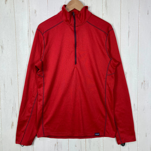 【Men's XS レッド系】 2015 Patagonia ( パタゴニア ) キャプリーン ミッドウェイト ジップ ネック Capilene Midweight Zip Neck ポリエステル ウェア トップス インナー シャツ ロングスリーブTシャツ クルーネ