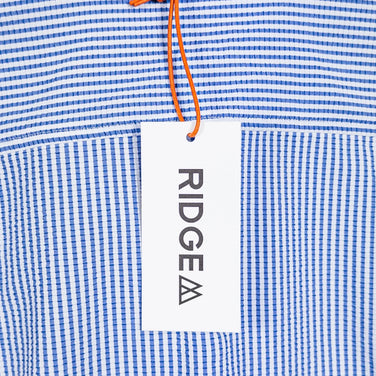 女式小号 Blue Ridge Mountain Gear 基本款长袖衬衫，条纹，蓝色/白色，涤纶，上衣