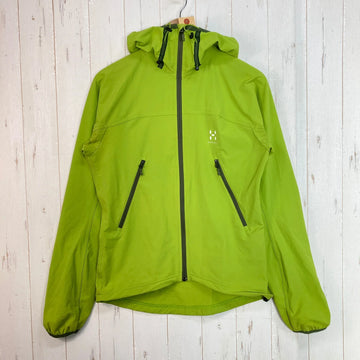 【Men's XS グリーン系】 Haglofs ( ホグロフス ) ボア フード Boa Hood ソフトシェル フーディ ジャケット ナイロン ウェア トップス アウター ジャケット ソフトシェル z00060385  ソフトシェル アウター ジャケット トップス