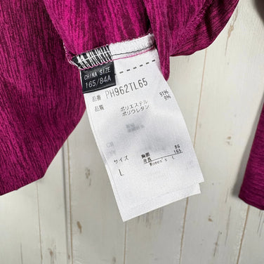 Phenix Ease Melange Long Sleeve Jacket, Women's, Size L, Pink. Polyester fleece top, outerwear jacket, size z00055657.