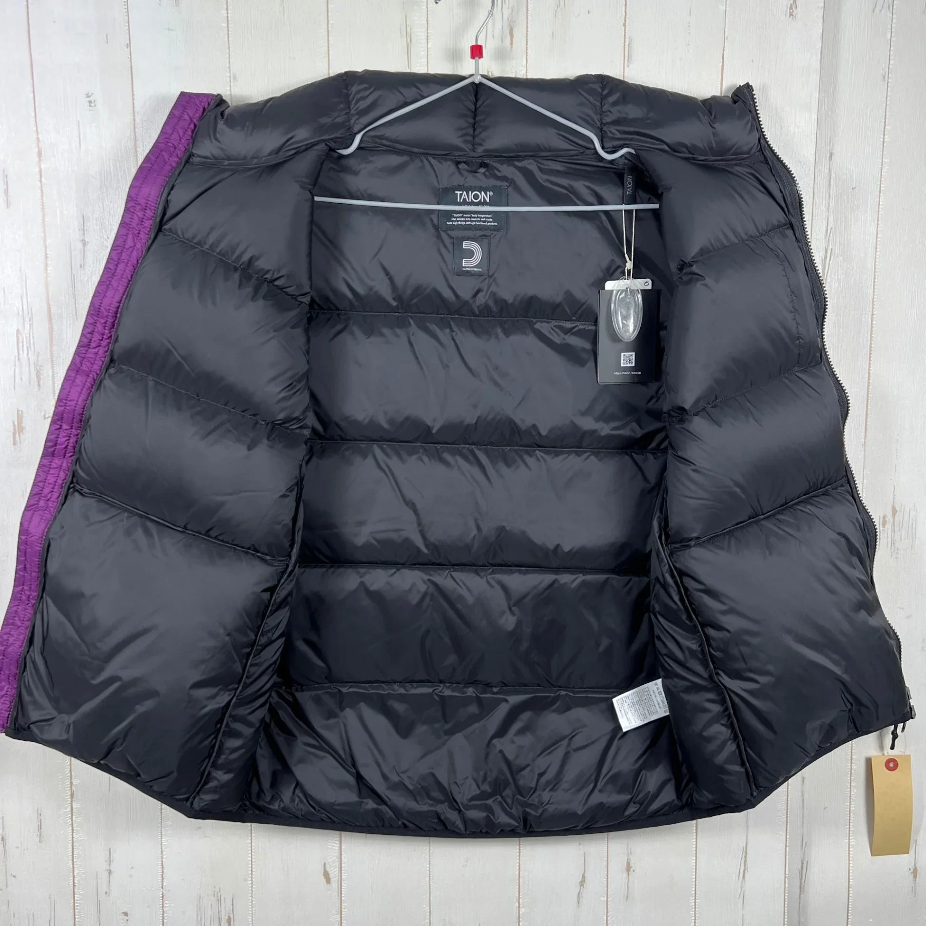Unisex XL パープル系】 TAION ( タイオン ) ダウンベスト OOM別注 