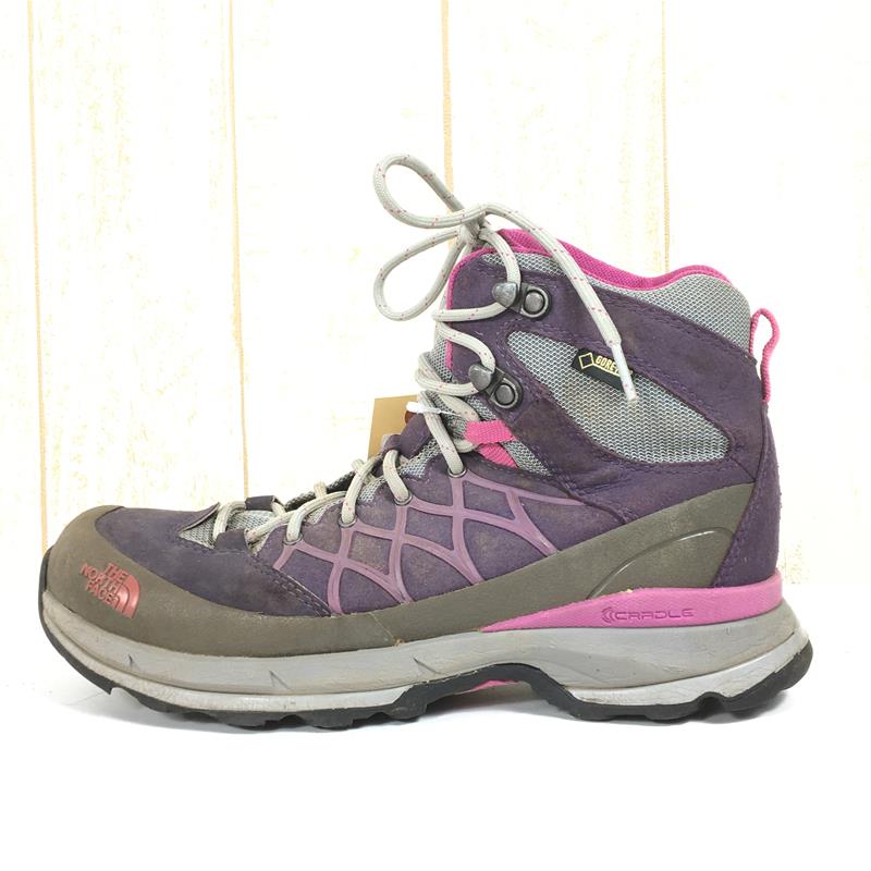 【Women's 25.0cm パープル系】 The North Face ( ザ・ノースフェイス ) レック 2 ミッド ゴアテックス Wreck Ii Mid Gore-Tex トレッキングシューズ NFW01522 Women's グランドパープル / フーシアピンク トレ