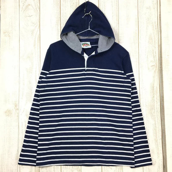 【Men's XS ネイビー系】 Barbarian ( バーバリアン ) フーデッド ストライプ ロングスリーブ ラグビー シャツ Hooded Stipe Longsleeve Rugby Shirts カナダ製 International Men's 化繊 フ - 【公式】2ndGEAR（セカンドギア）Webショップ【登山用品・アウトドア用品専門 買取販売店】