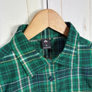 【Women's M グリーン系】 Montbell ( モンベル ) WIC. ライト ロングスリーブ シャツ ウィメンズ WIC. Light Long Sleeve Shirt Women's 吸汗速乾 UVカット チェック柄 ポリエステル ウェア トップス イン-4