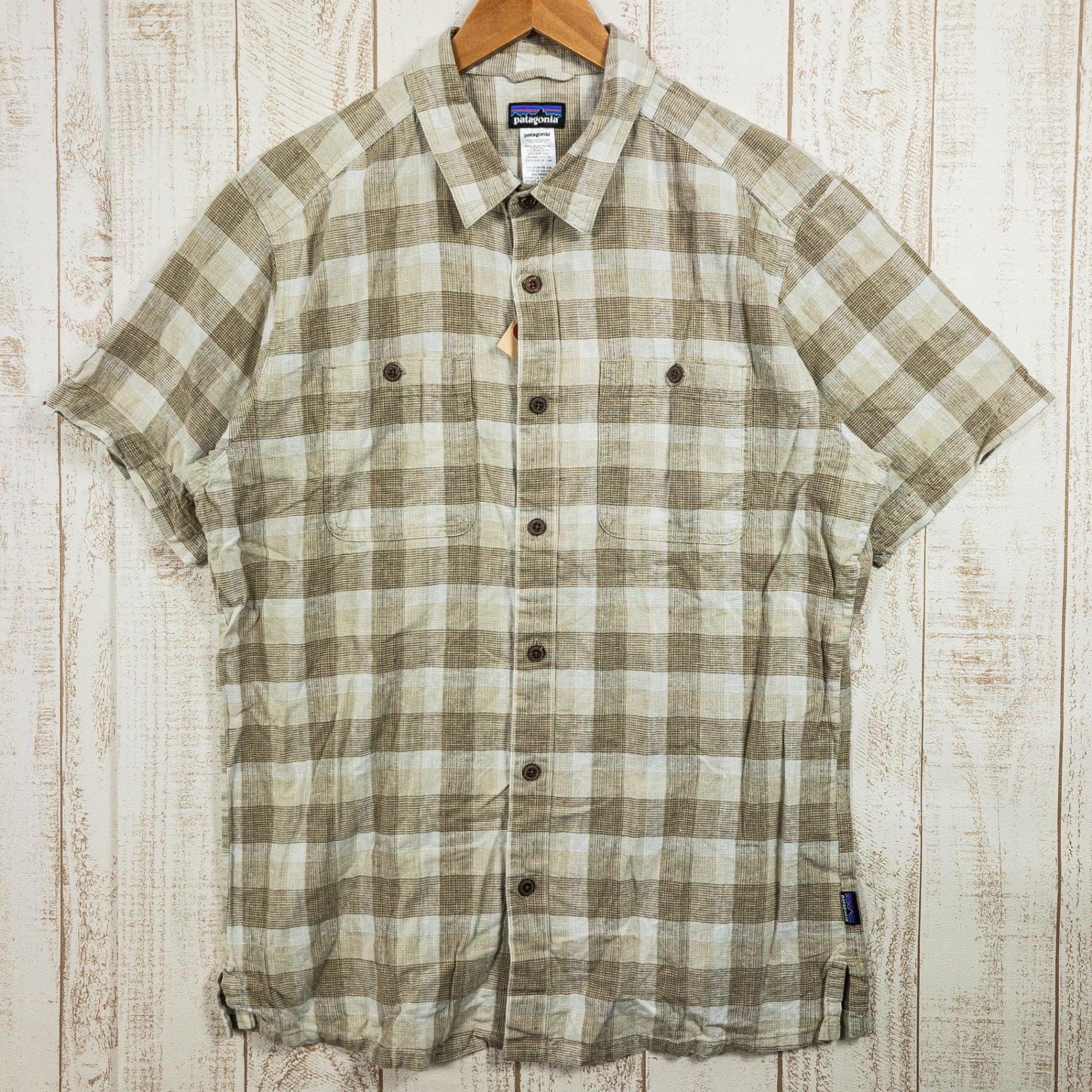 【Men's M ベージュ系】 2014 Patagonia ( パタゴニア ) マイグレーション ヘンプ シャツ Migration Hemp Shirt WLKH 入手困難 ヘンプ ウェア トップス インナー シャツ ショートスリーブシャツ コットン z0005 - 【公式】2ndGEAR（セカンドギア）Webショップ【登山用品・アウトドア用品専門 買取販売店】