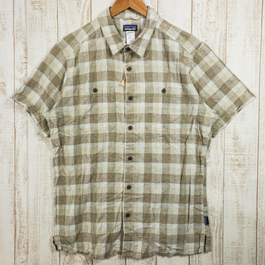 【Men's M ベージュ系】 2014 Patagonia ( パタゴニア ) マイグレーション ヘンプ シャツ Migration Hemp Shirt WLKH 入手困難 ヘンプ ウェア トップス インナー シャツ ショートスリーブシャツ コットン z0005 - 【公式】2ndGEAR（セカンドギア）Webショップ【登山用品・アウトドア用品専門 買取販売店】