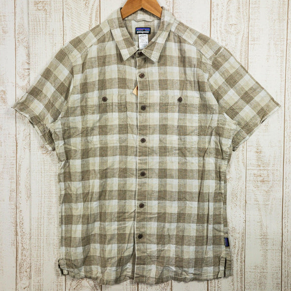 【Men's M ベージュ系】 2014 Patagonia ( パタゴニア ) マイグレーション ヘンプ シャツ Migration Hemp Shirt WLKH 入手困難 ヘンプ ウェア トップス インナー シャツ ショートスリーブシャツ コットン z0005 - 【公式】2ndGEAR（セカンドギア）Webショップ【登山用品・アウトドア用品専門 買取販売店】