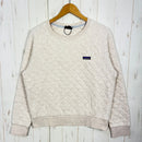 【Women's M ベージュ系】 2018 Patagonia ( パタゴニア ) オーガニック コットン キルト クルー Organic Cotton Quilt Crew CALC オーガニックコットン ウェア トップス アウター ジャケット コットン z0005-1