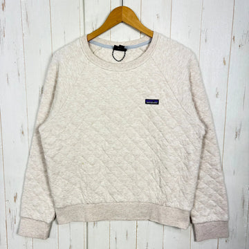 【Women's M ベージュ系】 2018 Patagonia ( パタゴニア ) オーガニック コットン キルト クルー Organic Cotton Quilt Crew CALC オーガニックコットン ウェア トップス アウター ジャケット コットン z0005