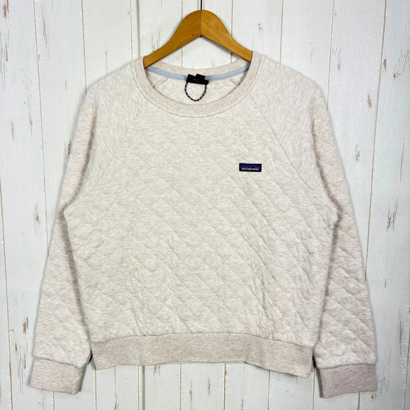 【Women's M ベージュ系】 2018 Patagonia ( パタゴニア ) オーガニック コットン キルト クルー Organic Cotton Quilt Crew CALC オーガニックコットン ウェア トップス アウター ジャケット コットン z0005