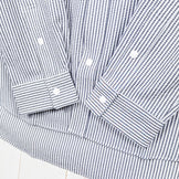 【Men's S グレー系】 Ridge Mountain Gear ( リッジマウンテンギア ) ベーシック ロングスリーブ シャツ ストライプ Basic Long Sleeve Shirt Stripe Grey x White ポリエステル ウェア トップ - 【公式】2ndGEAR（セカンドギア）Webショップ【登山用品・アウトドア用品専門 買取販売店】