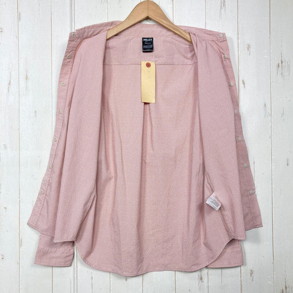 【Women's M レッド系】 Millet ( ミレー ) インセクト バリヤー チェックシャツ ロングスリーブ Insect Barrier Check Shirt Long Sleeve ポリエステル ウェア トップス インナー シャツ ロングスリーブシャツ